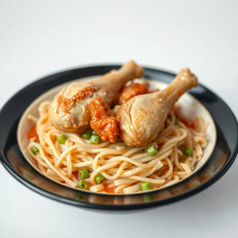 雞腿飯示意圖