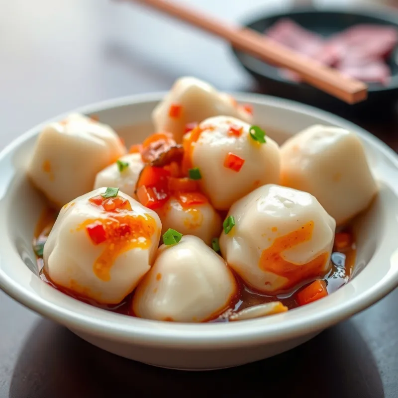 鹹湯圓示意圖