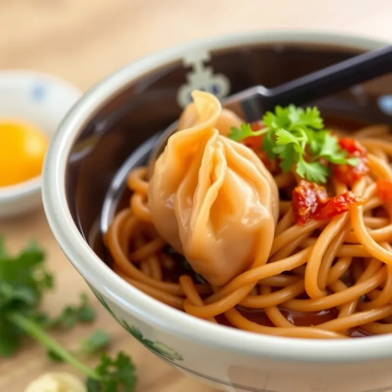 雲吞麵示意圖