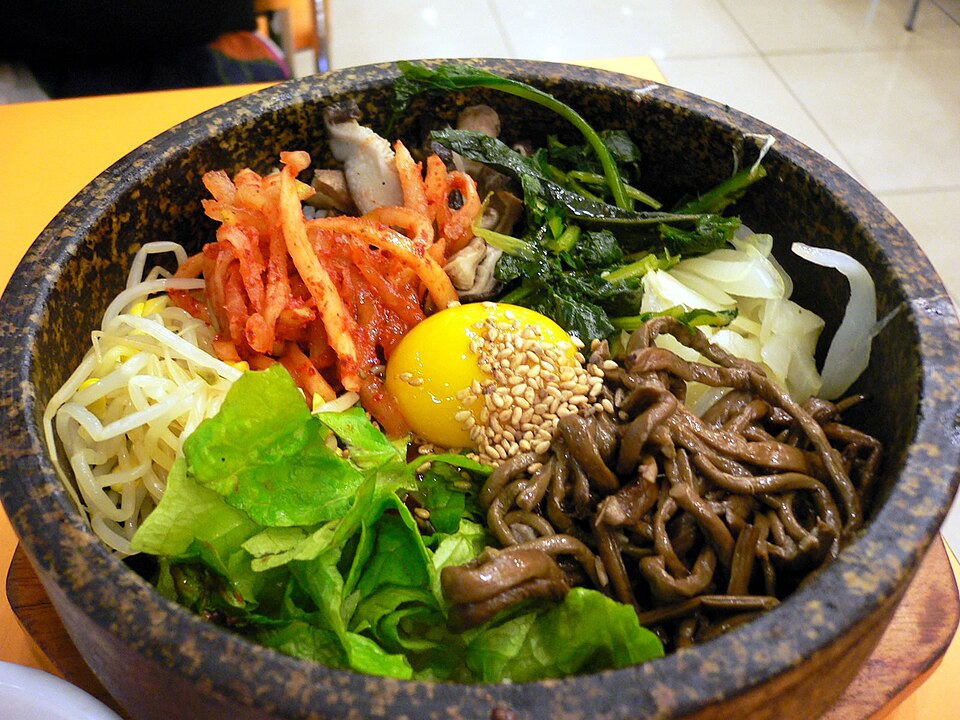 韓式拌飯示意圖