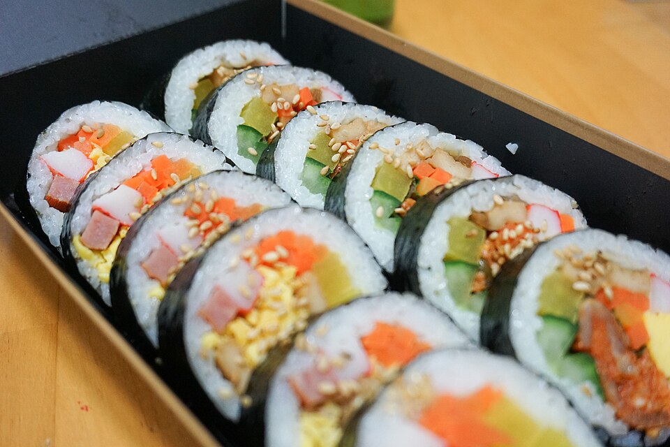 紫菜包飯示意圖