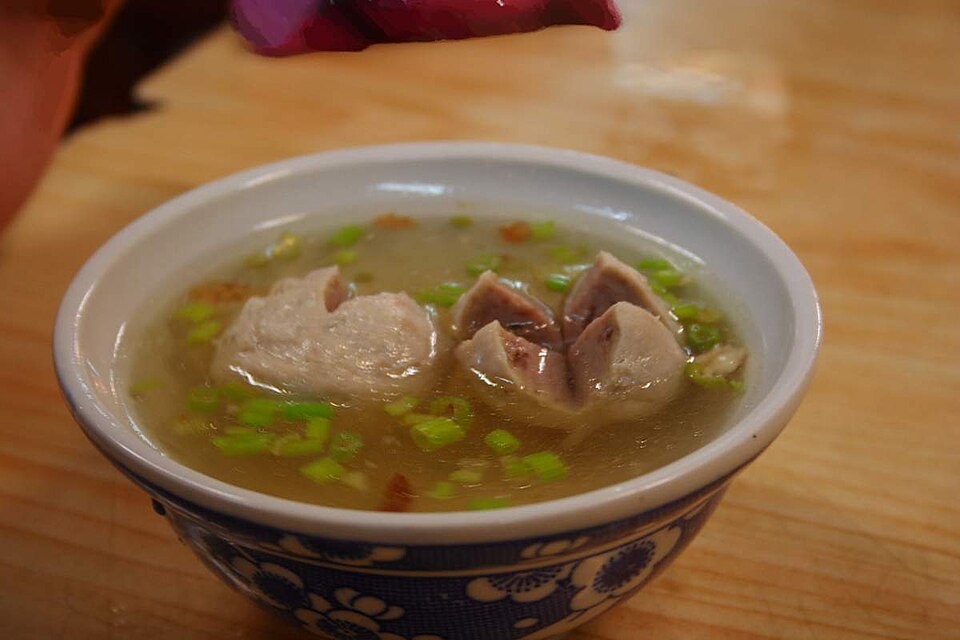 貢丸湯示意圖