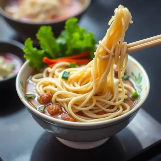 鹽水意麵 AI 生成示意圖（非實拍）