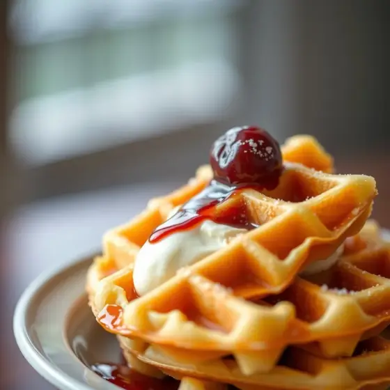 鬆餅 AI 生成示意圖（非實拍）