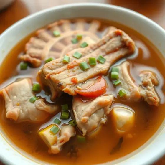 排骨酥湯 AI 生成示意圖（非實拍）